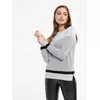 Экстрамягкий фактурный женский джемпер с металлическим блеском 035 серый, 17С-169СП, 170,176-84, CONTE ELEGANT,  - 1