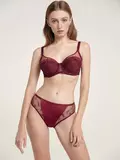 Бюстгальтер "балконет" на каркасах rendezvous rb5130 бордо, , 80D, CONTE ELEGANT, - 1