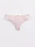 Трусы женские «бразилиана» из хлопка с кружевом light day lbr 1275 light pink, , 90/XS, CONTE ELEGANT, - 1