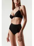 Трусы женские «бикини» из хлопка с итальянским кружевом demure lb 1277 black, , 90/XS, CONTE ELEGANT, - 1