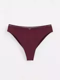 Трусы женские "бразилиана" c высокой посадкой classic basic lbr 1350 bordo, , 90/XS, CONTE ELEGANT, - 1