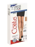 Тонкие прозрачные эластичные женские колготки conte dress code 15 den, , 3, CONTE ELEGANT, - 1