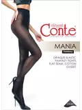 Колготки женские с ажурным рисунком mania nero, , 2, CONTE ELEGANT, - 1