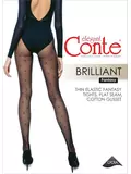 Колготки женские в горошек с люрексом brilliant nero, , 4, CONTE ELEGANT, - 1
