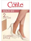 Носки женские solo 20 (2 пары) (коробка), , 36-39 (23-25), CONTE ELEGANT, - 1