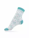 Носки женские esli classic 090 белый-бирюза, , 36-37 (23), ESLI, - 1