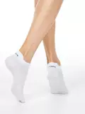Ультракороткие женские хлопковые носки active с «язычком» 205 белый, , 36-38 (23-25), CONTE ELEGANT, - 1