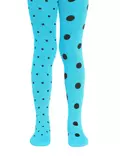 Колготки детские tip-top (весёлые ножки) 406 бирюза, , 128-134 (20), CONTE-KIDS, - 1