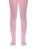 Детские нарядные колготки с ажурным цветочным рисунком conte jasmine pink, , 104-110, CONTE ELEGANT, - 1