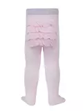 Хлопковые детские колготки tip-top с воланами и люрексом 542 cветло-розовый, , 80-86 (14), CONTE-KIDS, - 1