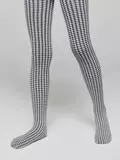 Плотные детские эластичные колготки olivia grey-bianco, , 116-122, CONTE ELEGANT, - 1