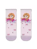 Носки детские с люрексом. стразами и рисунками героев ©disney frozen 429 светло-розовый, , 22, CONTE-KIDS, - 1