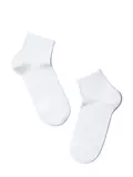 Носки детские короткие (однотонные) esli 000 белый, , 20, ESLI, - 1