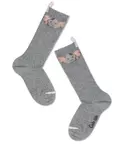 Удлиненные детские носки tip-top из хлопка с декоративной игрушкой 574 серый, , 16, CONTE-KIDS, - 1