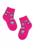 Носки детские махровые sof-tiki "cats" 599 малиновый, , 12, CONTE-KIDS, - 1