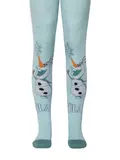 Хлопковые детские колготки с люрексом. стразами ©disney frozen 512 бледно-бирюзовый, , 128-134 (20), CONTE-KIDS, - 1