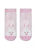 Хлопковые носки tip-top с пушистым рисунком "зайчик" 420 светло-розовый, , 16, CONTE-KIDS, - 1