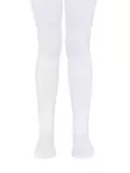 Детские махровые колготки sof-tiki (махровые внутри) однотонные 000 белый, , 128-134 (20), CONTE-KIDS, - 1