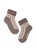 Теплые махровые детские носки sof-tiki (с отворотом) 222 кофейный, , 16, CONTE-KIDS, - 1