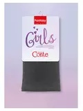 Плотные детские меланжевые колготки из микрофибры melange grafit, , 116-122, CONTE ELEGANT, - 1