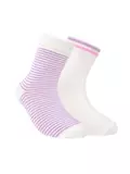 Носки детские esli (2 пары) 707 белый-сиреневый, , 14, ESLI, - 1