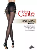 Колготки с имитацией шва и утягивающими шортиками line slim, , 4, CONTE ELEGANT, - 1