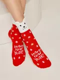 Женские новогодние носки conte new year 909 красный, , 36-39 (23-25), CONTE ELEGANT, - 1