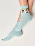 Носки детские "веселые ножки" 941 бледно-бирюзовый, , 20, CONTE-KIDS, - 1