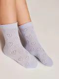 Носки детские miss (ажурные) 696 бледно-фиолетовый, , 14, CONTE-KIDS, - 1