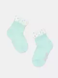Короткие детские носки с воздушным пикотом tip-top 540 бледно-бирюзовый, , 18, CONTE-KIDS, - 1