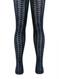Ажурные детские колготки miss 617 темно-синий, , 104-110 (16), CONTE-KIDS, - 1