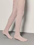 Колготки детские ажурные miss 609 пепельно-розовый, , 140-146 (22), CONTE-KIDS, - 1
