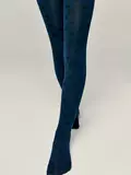 Колготки детские class 654 темно-синий, , 116-122 (18), CONTE-KIDS, - 1