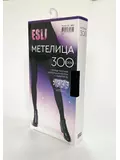 Теплые женские колготки из хлопка esli метелица ml300 nero, , 4, ESLI, - 1