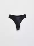 Трусы женские «бразилиана» из хлопка и эластичной сеточки rib with mesh lbr 2496 black tie dye, , 94/S, CONTE ELEGANT, - 1