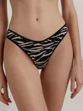 Трусы женские mix&match lbr 2509 latte-black zebra, , 90/XS, CONTE ELEGANT, - 1