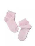 Носки детские однотонные tip-top (с кружевной лентой) 000 cветло-розовый, , 12, CONTE-KIDS, - 1