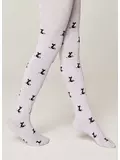 Колготки детские (рисунок) school 3280 брестские 1013 св.серый меланж, , 140-146 (22), БРЕСТСКИЕ, - 1