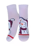 Носки детские (новый год) kids 3079 брестские 8002 бл.сиреневый, , 13-14, БРЕСТСКИЕ, - 1