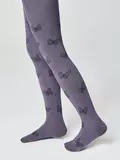 Колготки детские tip-top 678 серо-фиолетовый, , 128-134 (20), CONTE-KIDS, - 1