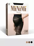 Полупрозрачные колготки для беременных minimi donna 40 den nero, , 3, MINIMI, - 1