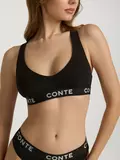 Женское бюстье из бамбука comfy line lbe 2989 black-silver, , 170-84/XS, CONTE ELEGANT, - 1