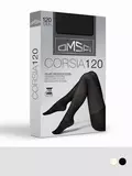 Теплые ажурные колготки omsa corsia 120 nero, , 3, OMSA, - 1