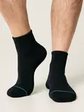 Мужские короткие носки с махровой стопой comfort 212 черный, , 40-41 (25), DIWARI, - 1
