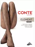 Колготки с вертикальными линиями element nero, , 5, CONTE ELEGANT, - 1