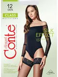 Чулки женские conte class 12 nero, , 27-29 (3/4), CONTE ELEGANT, - 1
