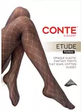 Колготки с геометрическим рисунком etude nero, , 4, CONTE ELEGANT, - 1