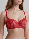 Бюстгальтер балконет на косточках conte nocturne tb5199 красный, , 80C, CONTE ELEGANT, - 1