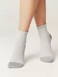 Носки короткие вискозные conte active 704 серый, , 36-38 (23-25), CONTE ELEGANT, - 1