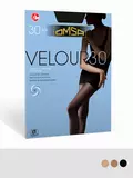Колготки из микрофибры omsa velour 30 nero, , 3, OMSA, - 1